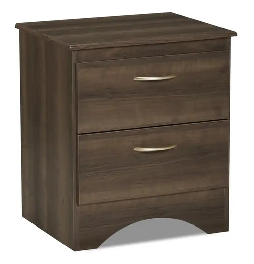 Aida Bedside 2-Drawer Nightstand, 19.2W x 22.2H, Made in Canada