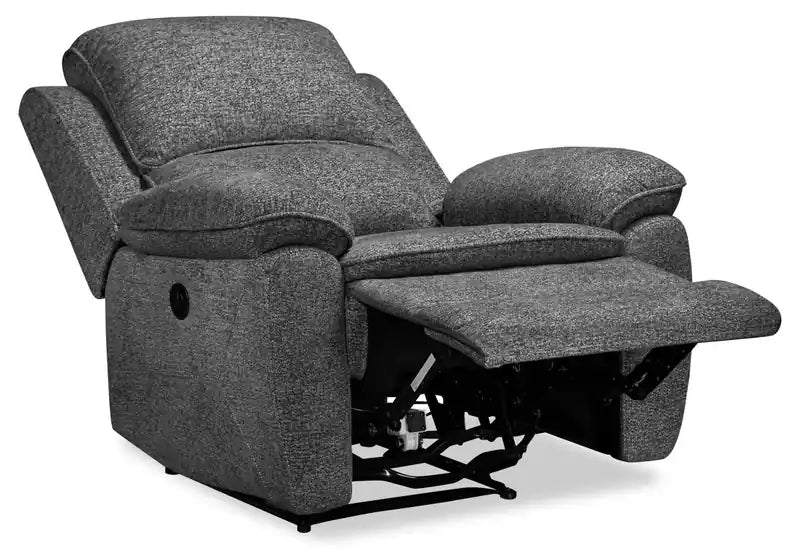 Fauteuil inclinable électrique en tissu chenille 37