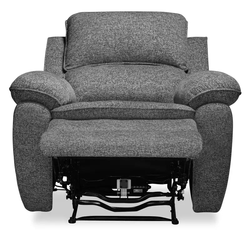 Fauteuil inclinable électrique en tissu chenille 37