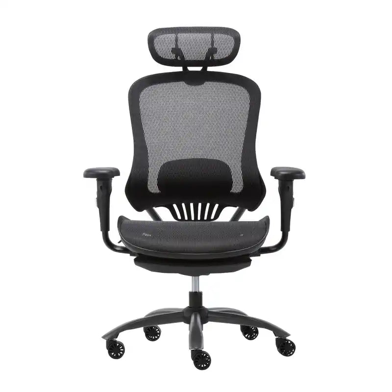 Chaise de bureau exécutive à dossier haut en maille