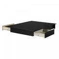 Step One Platform Bed With Drawers - Pure Black