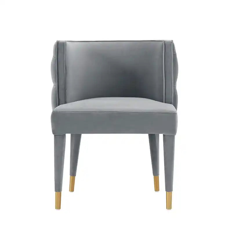 Chaise de salle à manger Maya en velours capitonné moderne