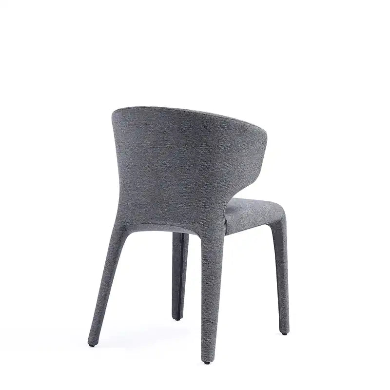 Lot de 2 chaises de salle à manger modernes en tweed tressé