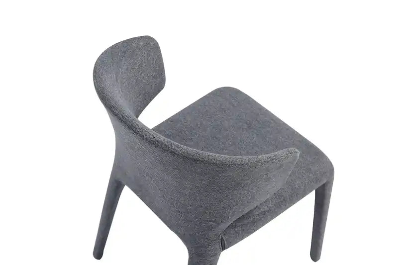 Lot de 2 chaises de salle à manger modernes en tweed tressé