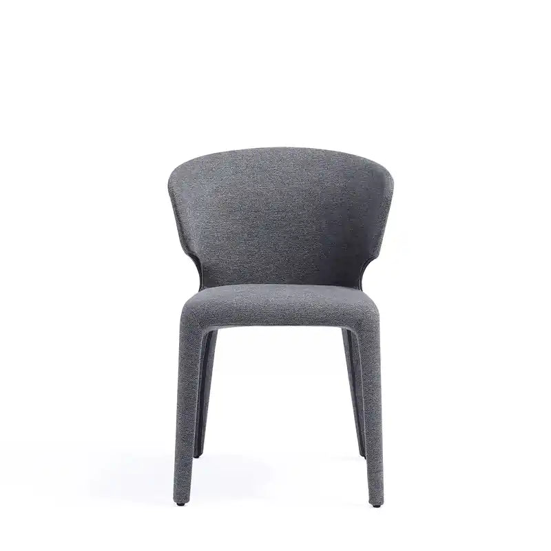 Lot de 2 chaises de salle à manger modernes en tweed tressé