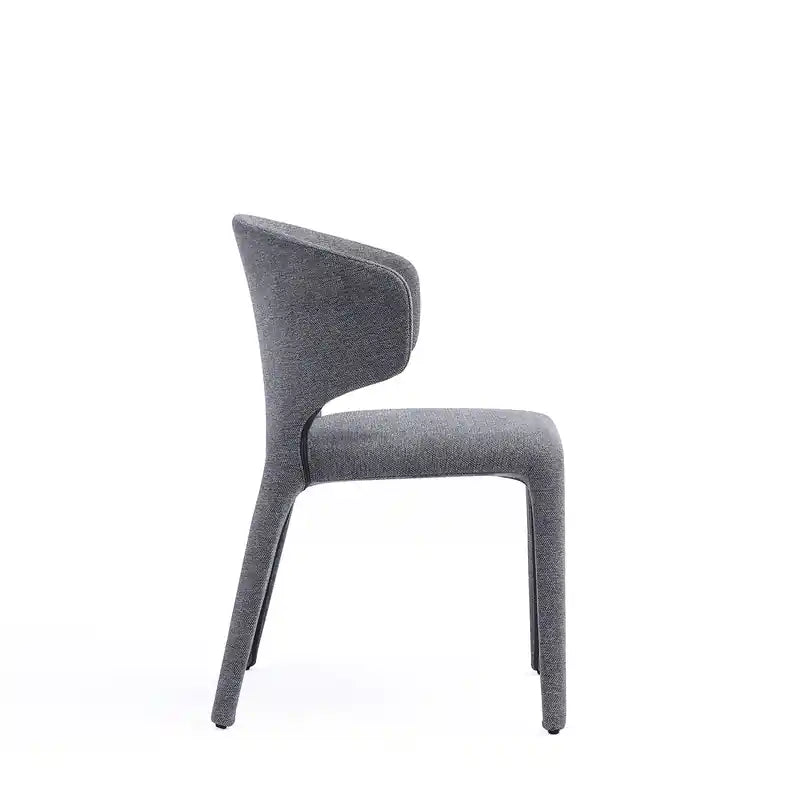 Lot de 2 chaises de salle à manger modernes en tweed tressé
