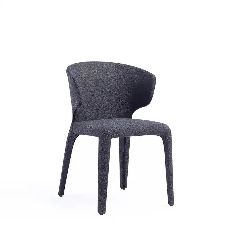 Chaises de salle à manger modernes en tweed tissé