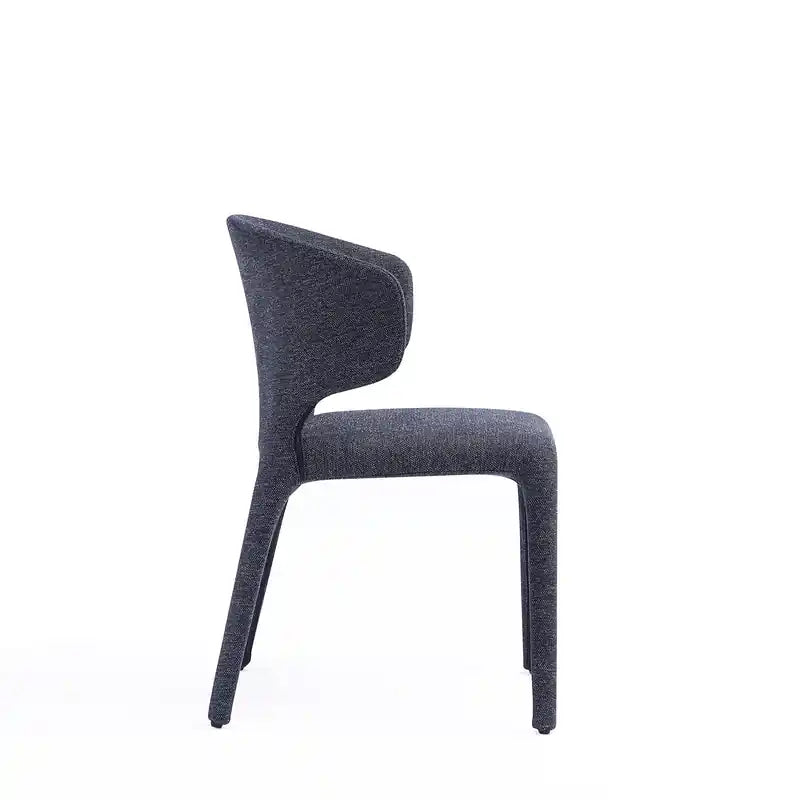 Chaises de salle à manger modernes en tweed tissé
