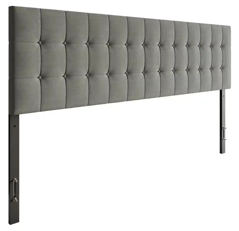 en Tissu Gris, capitonné