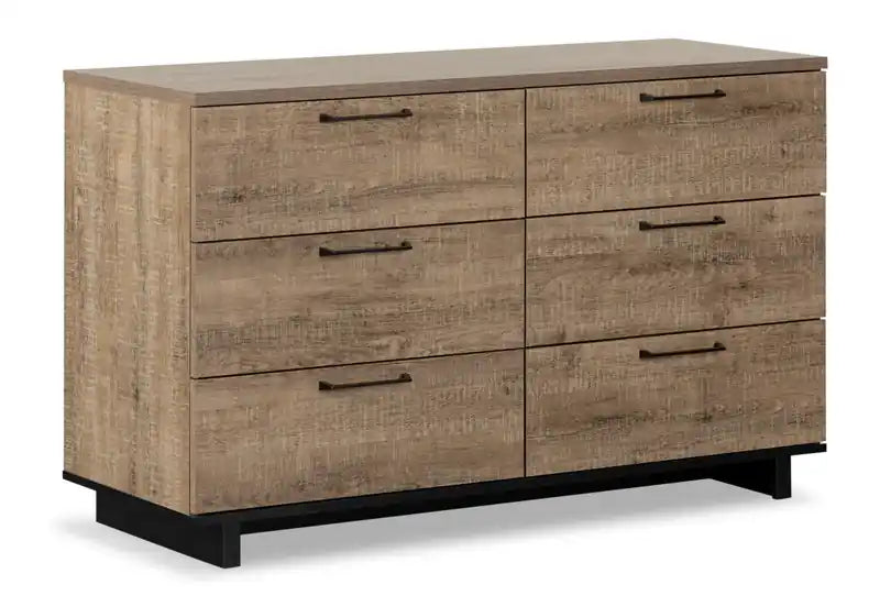Everley Bedroom 6-Drawer Dresser, 51.3W x 31.3H