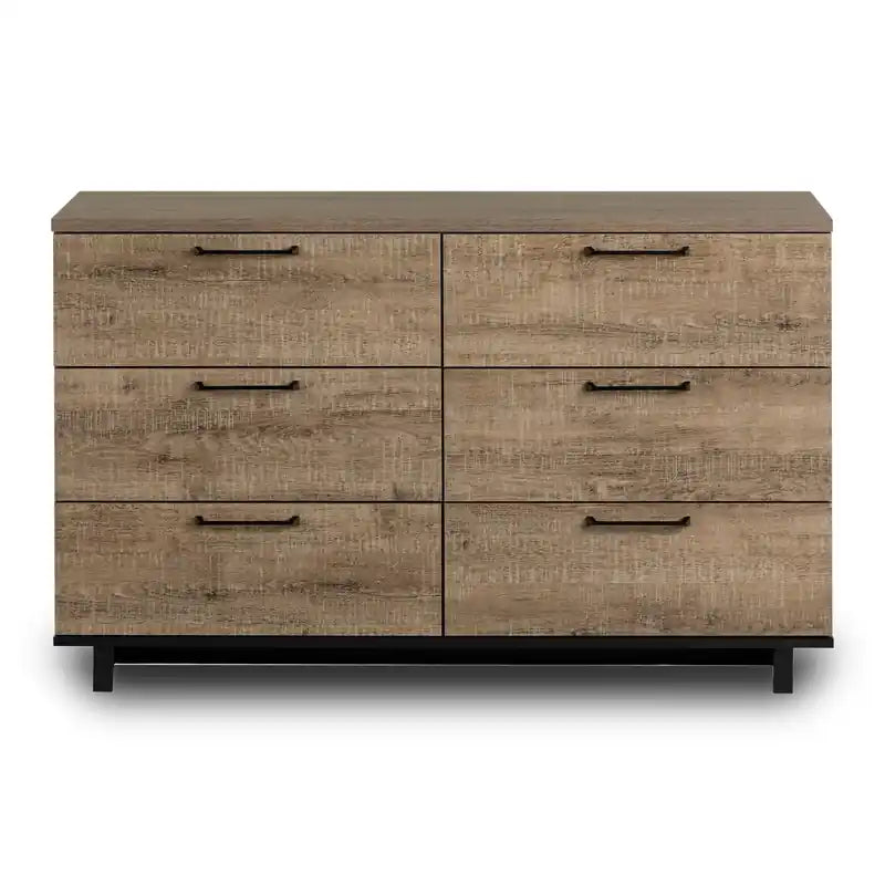 Commode de chambre à 6 tiroirs, 51,3 l x 31,3 H