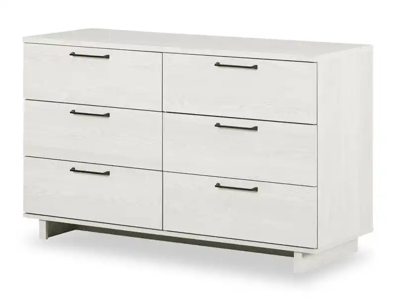 Commode de chambre à 6 tiroirs, 51,3 l x 31,3 H