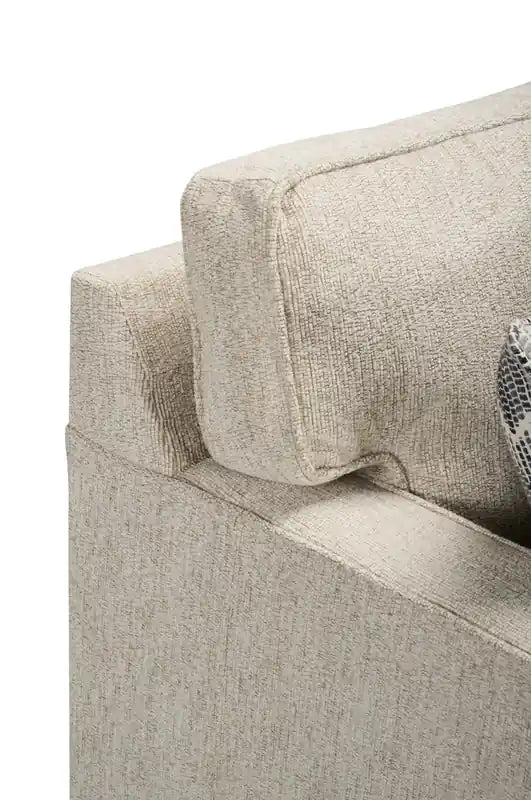 Canapé 2 places en tissu chenille 57" avec coussins réversibles et oreillers décoratifs