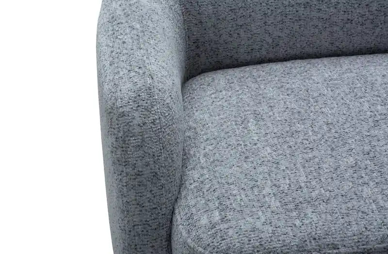 Fauteuil d'appoint en tissu avec pieds en métal, 29 po