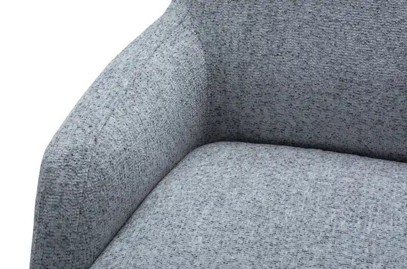 Fauteuil d'appoint en tissu avec pieds en métal, 29 po