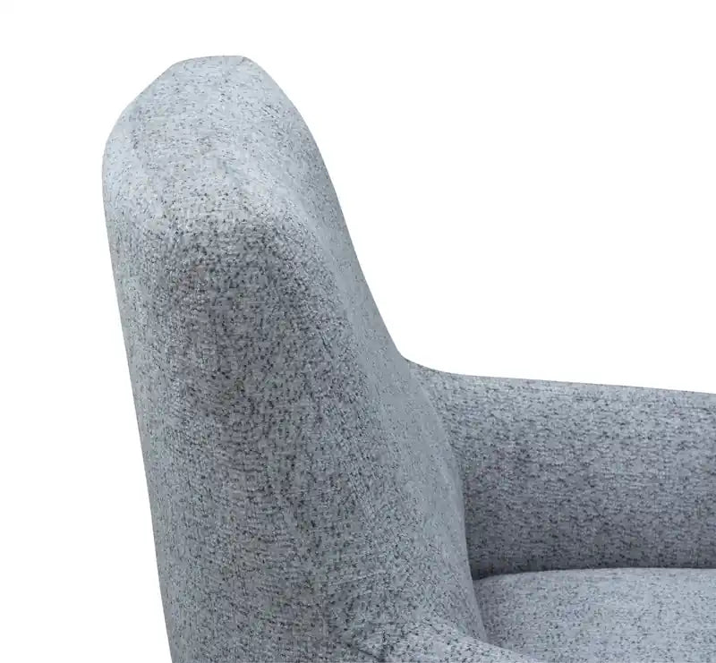 Fauteuil d'appoint en tissu avec pieds en métal, 29 po