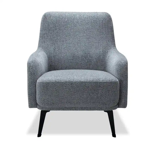 Fauteuil d'appoint en tissu avec pieds en métal, 29 po