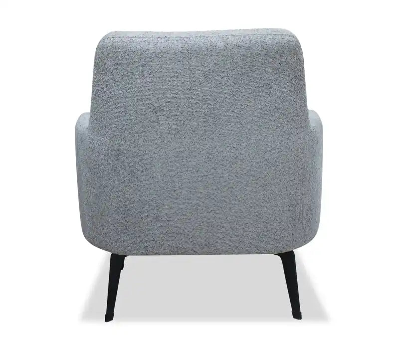 Fauteuil d'appoint en tissu avec pieds en métal, 29 po