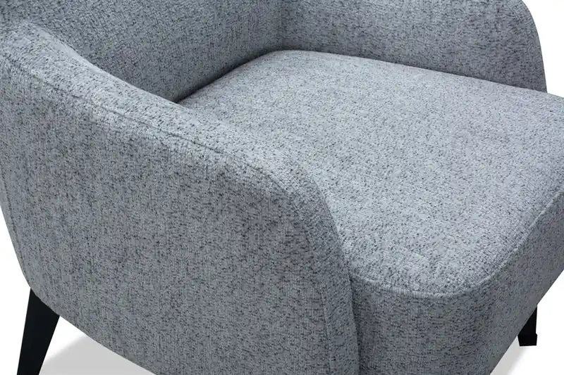 Fauteuil d'appoint en tissu avec pieds en métal, 29 po