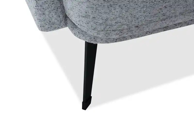 Fauteuil d'appoint en tissu avec pieds en métal, 29 po