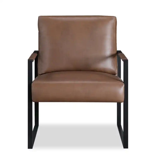 Fauteuil d'appoint en similicuir 24,75 avec pieds en métal