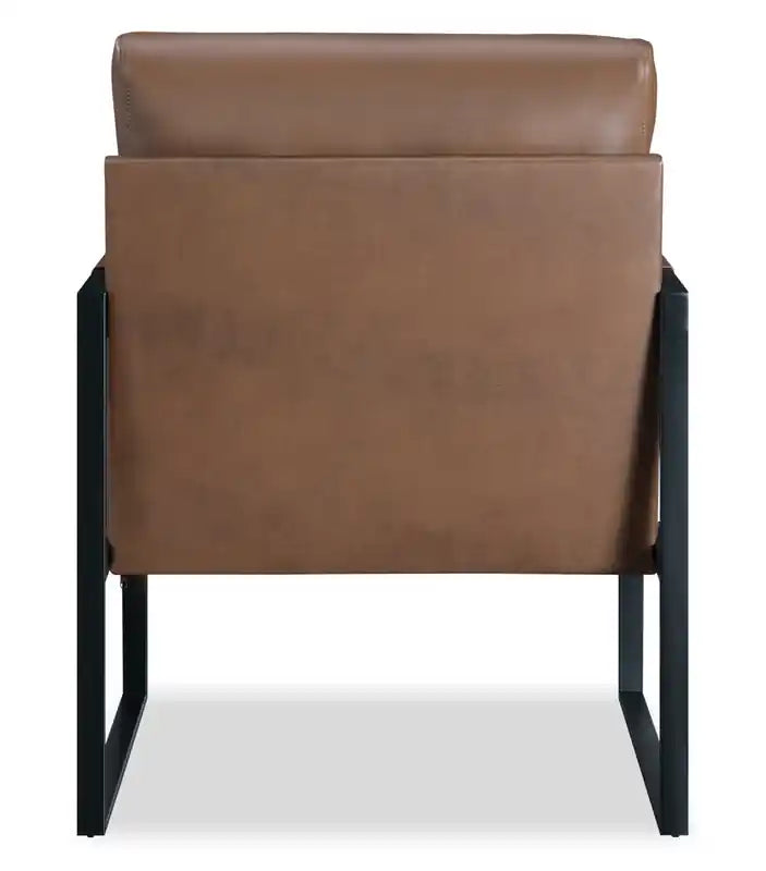 Fauteuil d'appoint en similicuir 24,75 avec pieds en métal