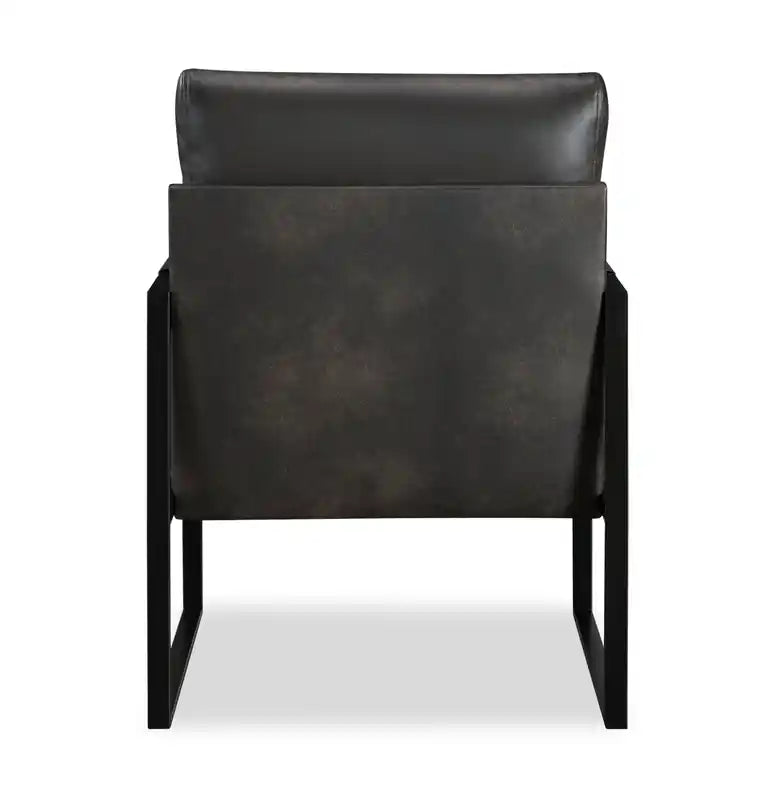 Fauteuil d'appoint en similicuir 24,75 avec pieds en métal