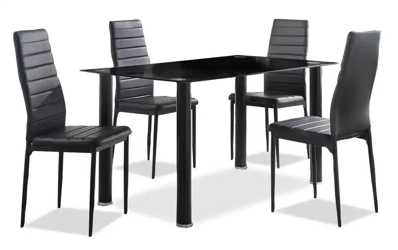 Table à manger avec plateau en verre, 55W