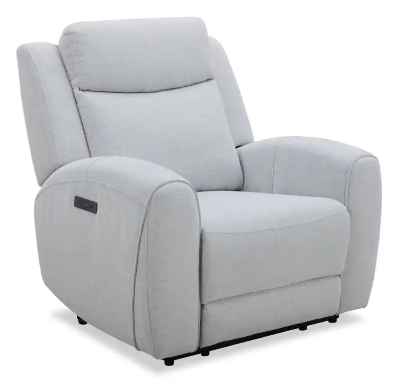Reign 41.25 Fabric Power Reclining Chair with USB Port - Bronco Stone Grey