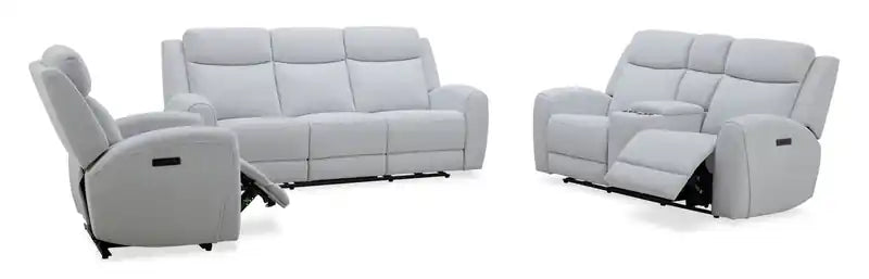 Fauteuil inclinable électrique en tissu avec port USB 41,25 po – Bronco Gris pierre