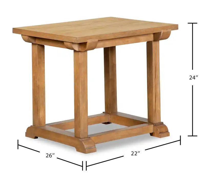 Table d'appoint moderne 43 - Chêne clair
