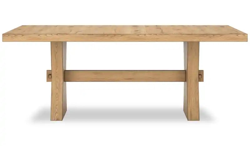 Table de salle à manger, piètement tréteaux, 78W
