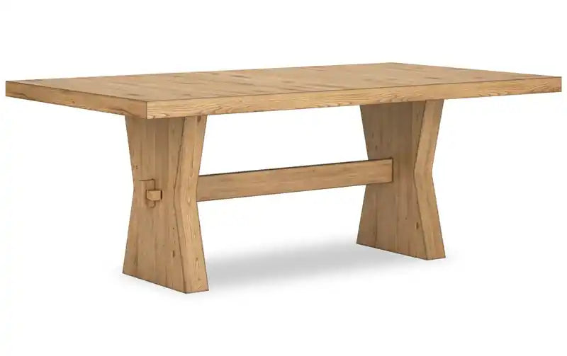 Table de salle à manger, piètement tréteaux, 78W
