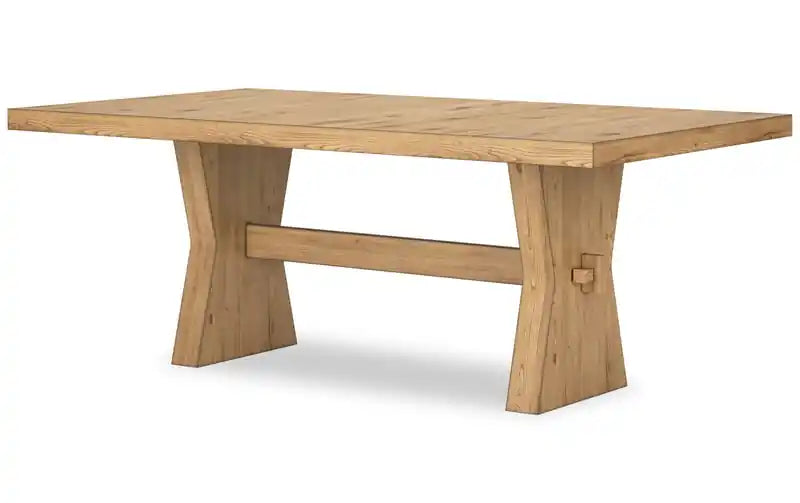 Table de salle à manger, piètement tréteaux, 78W