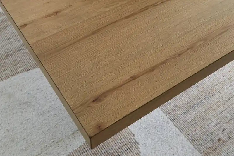 Table de salle à manger, piètement tréteaux, 78W