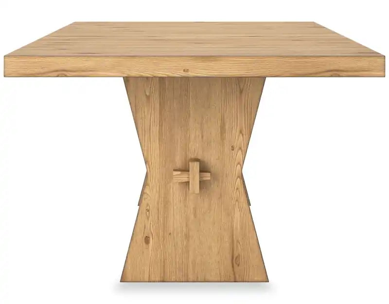 Table de salle à manger, piètement tréteaux, 78W