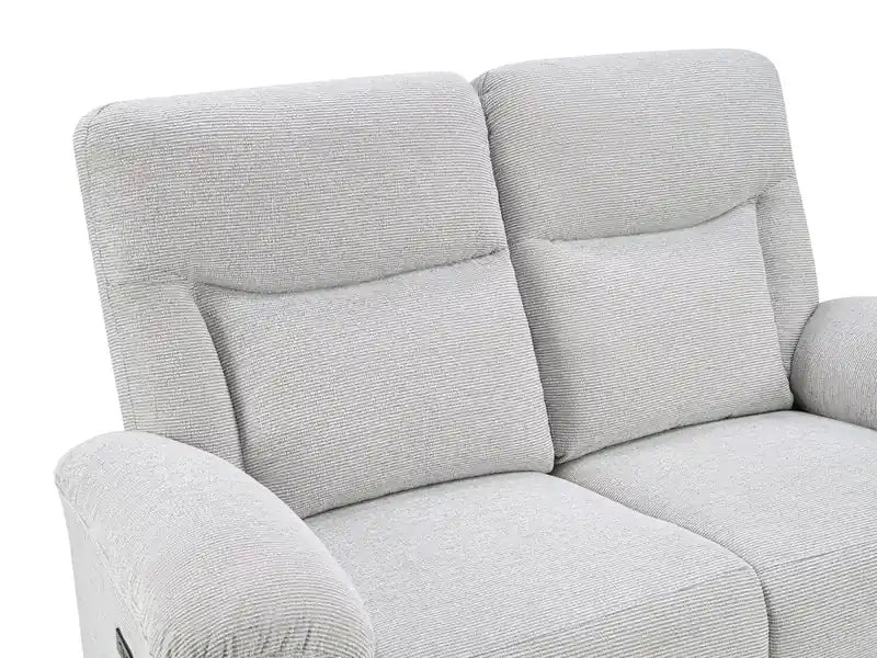 Canapé inclinable électrique en tissu chenille 80.9