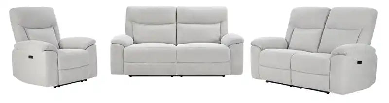 Canapé inclinable électrique en tissu chenille 80.9