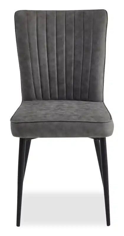 Chaise de salle à manger avec tissu en polyester microfibre