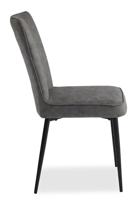 Chaise de salle à manger avec tissu en polyester microfibre