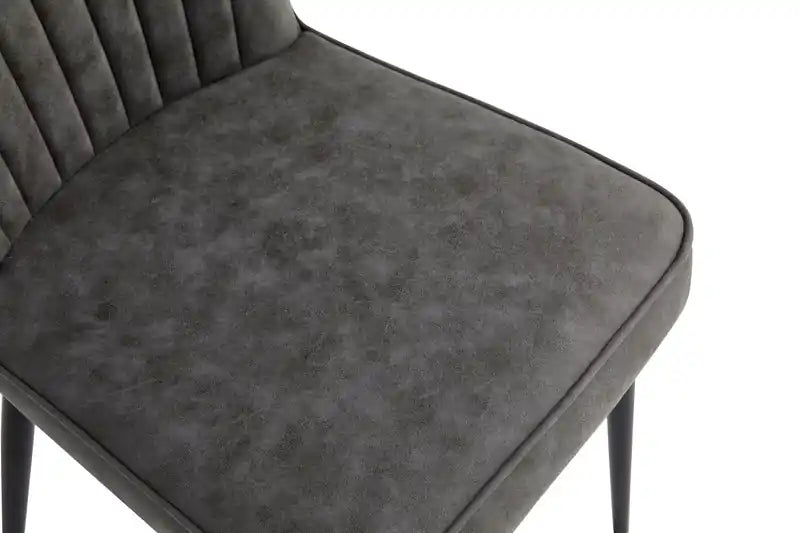 Chaise de salle à manger avec tissu en polyester microfibre