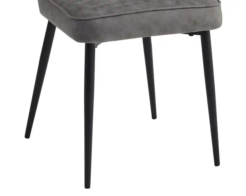Chaise de salle à manger avec tissu en polyester microfibre