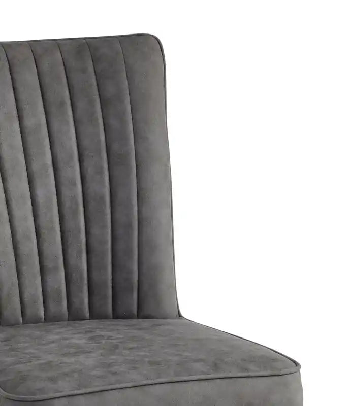 Chaise de salle à manger avec tissu en polyester microfibre