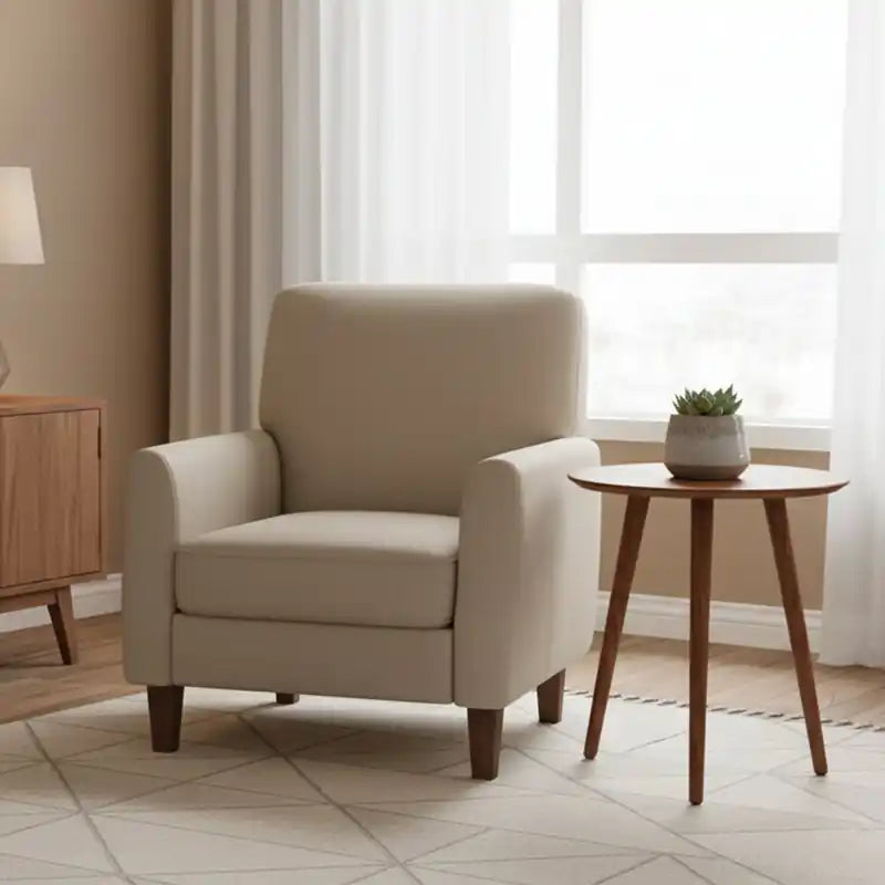 20 Tables d'appoint rondes modernes en chêne naturel
