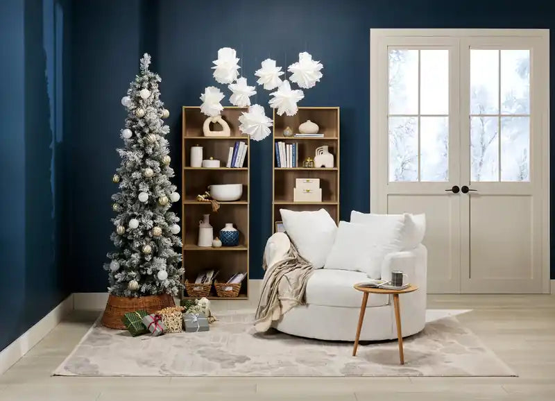 20 Tables d'appoint rondes modernes en chêne naturel