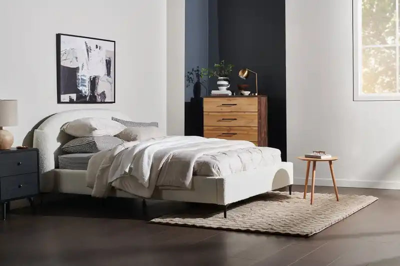 20 Tables d'appoint rondes modernes en chêne naturel